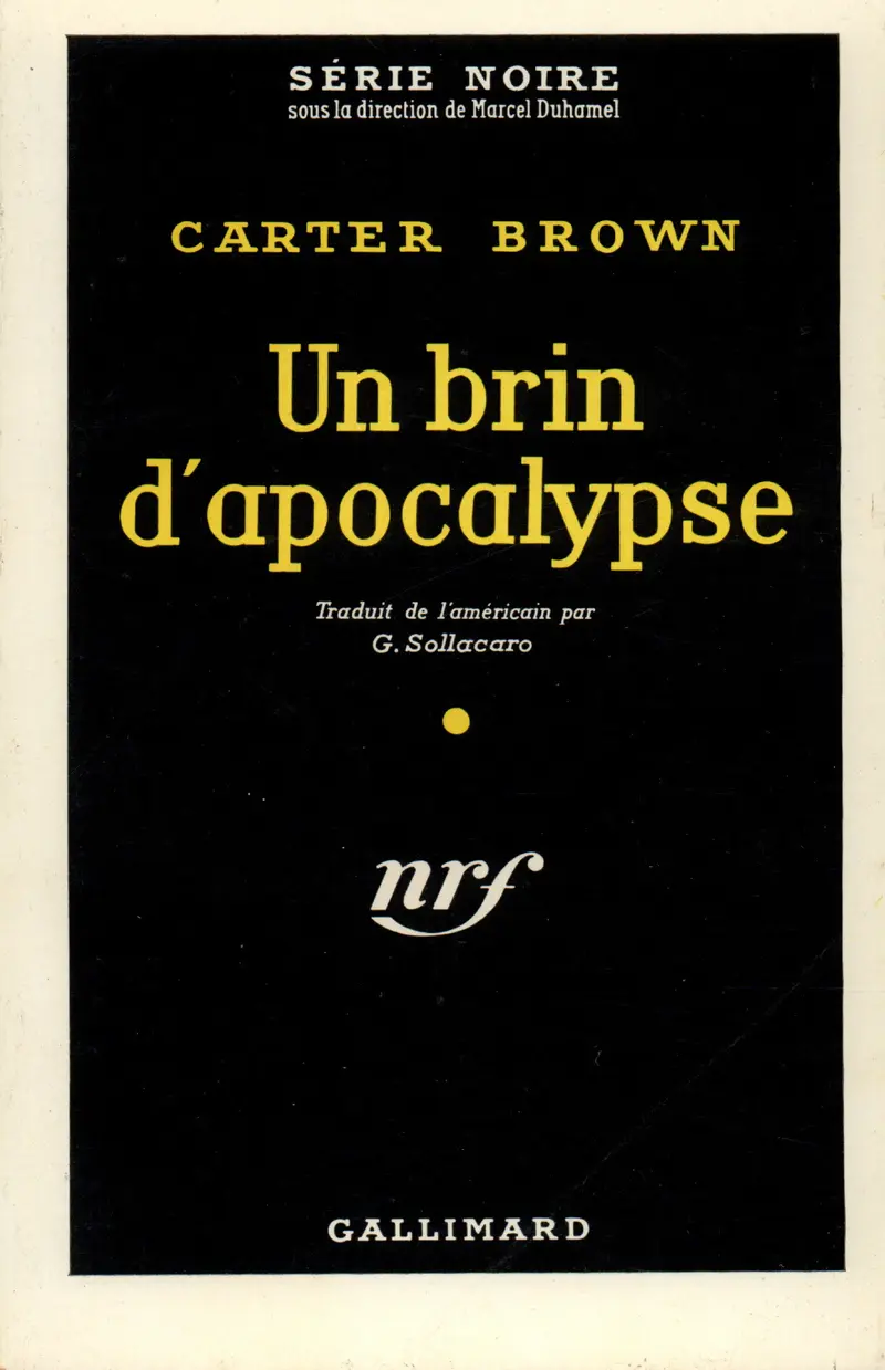 Un brin d'apocalypse - Carter Brown
