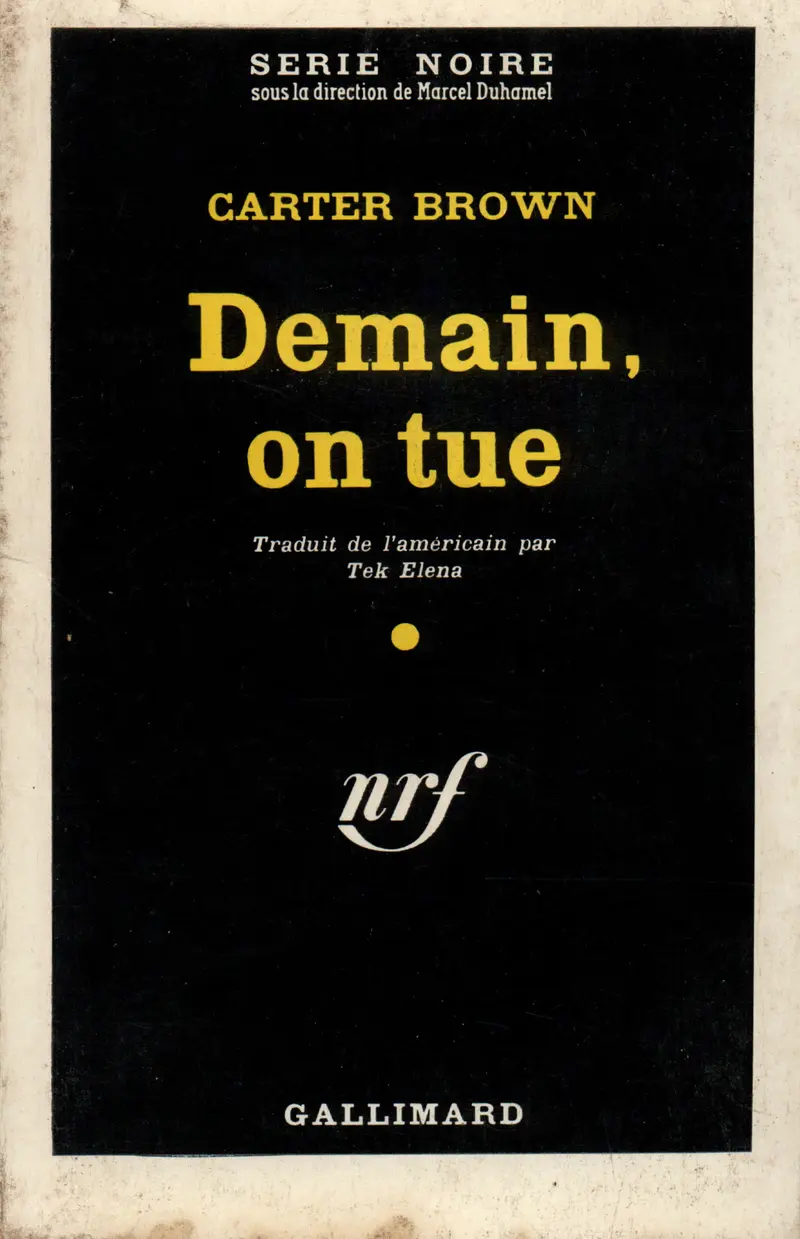 Demain, on tue - Carter Brown