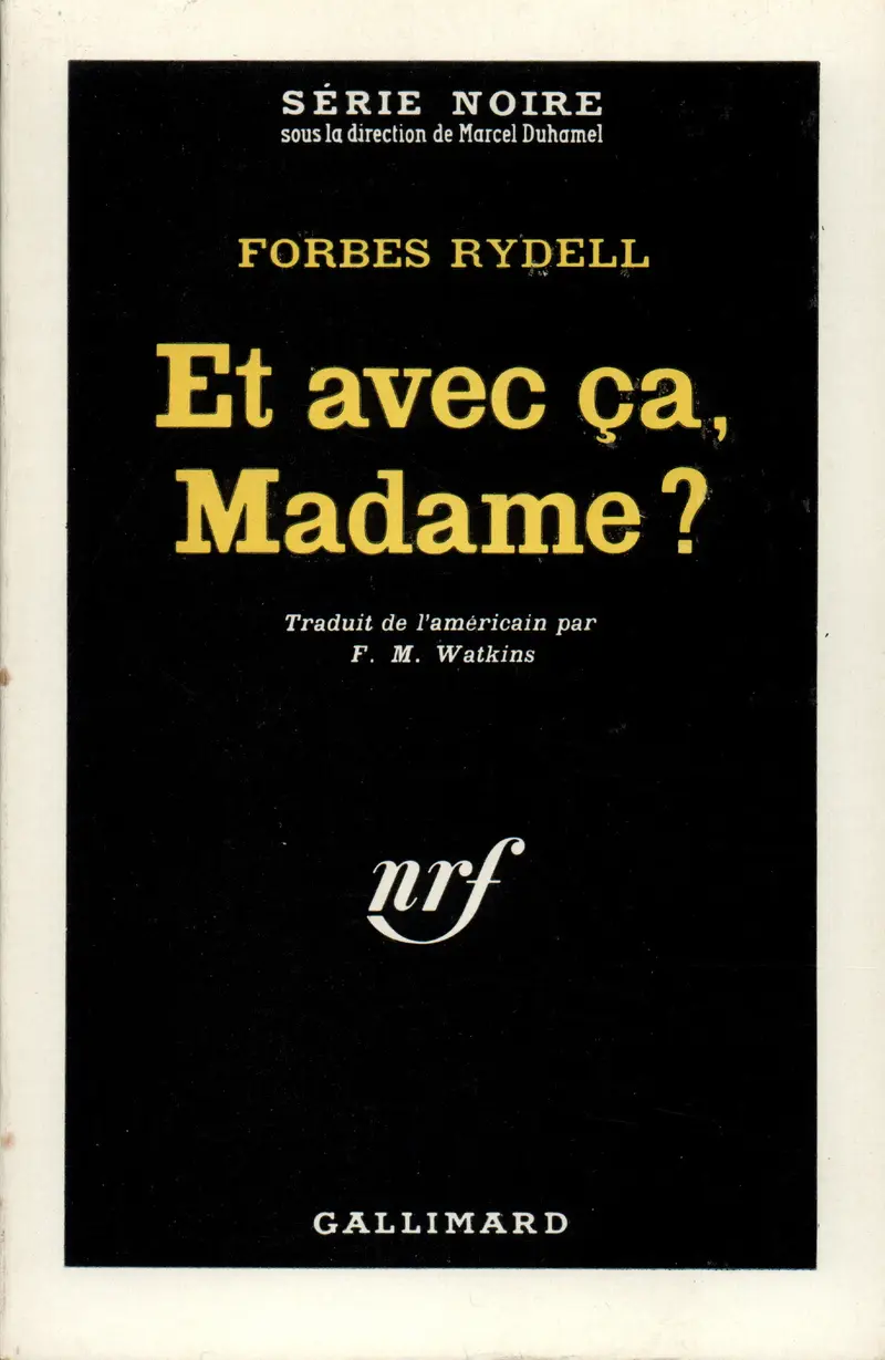 Et avec ça, Madame? - Forbes Rydell