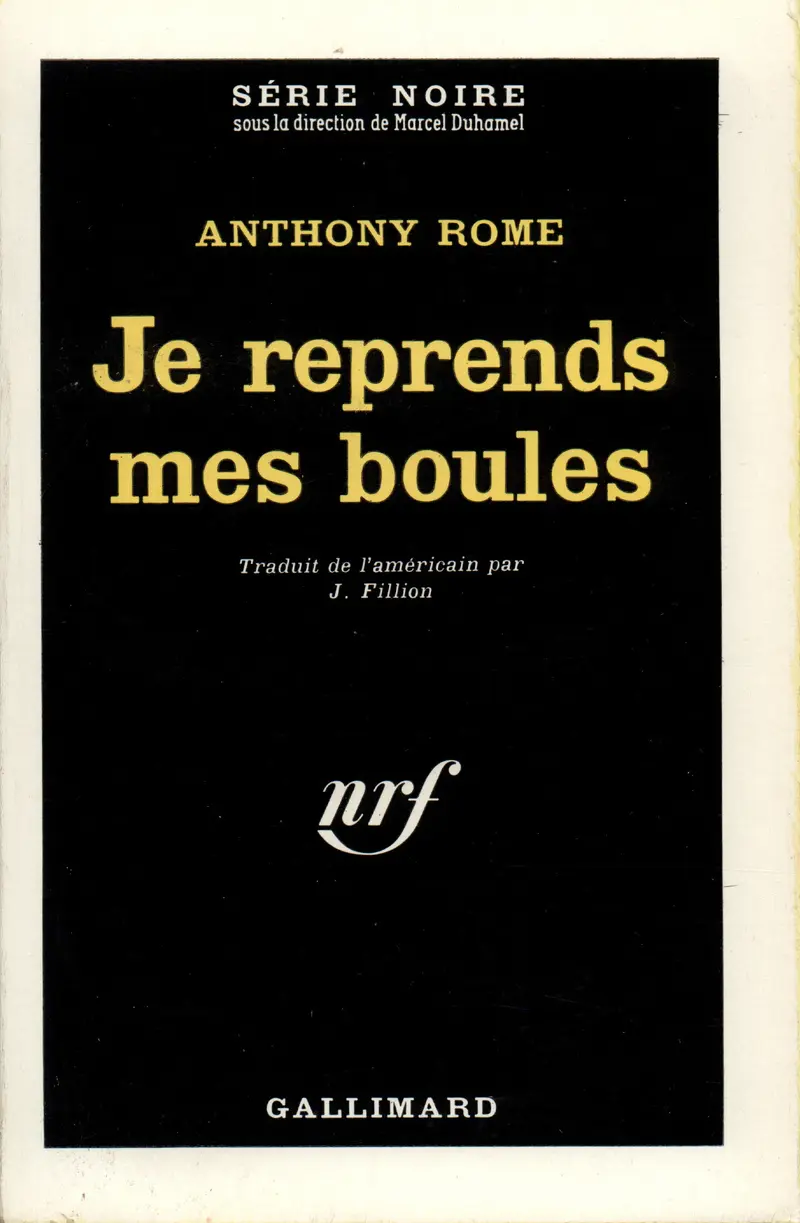 Je reprends mes boules - Anthony Rome
