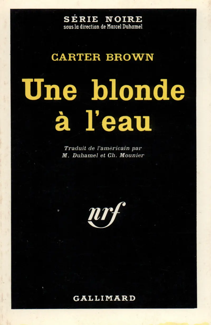 Une blonde à l'eau - Carter Brown