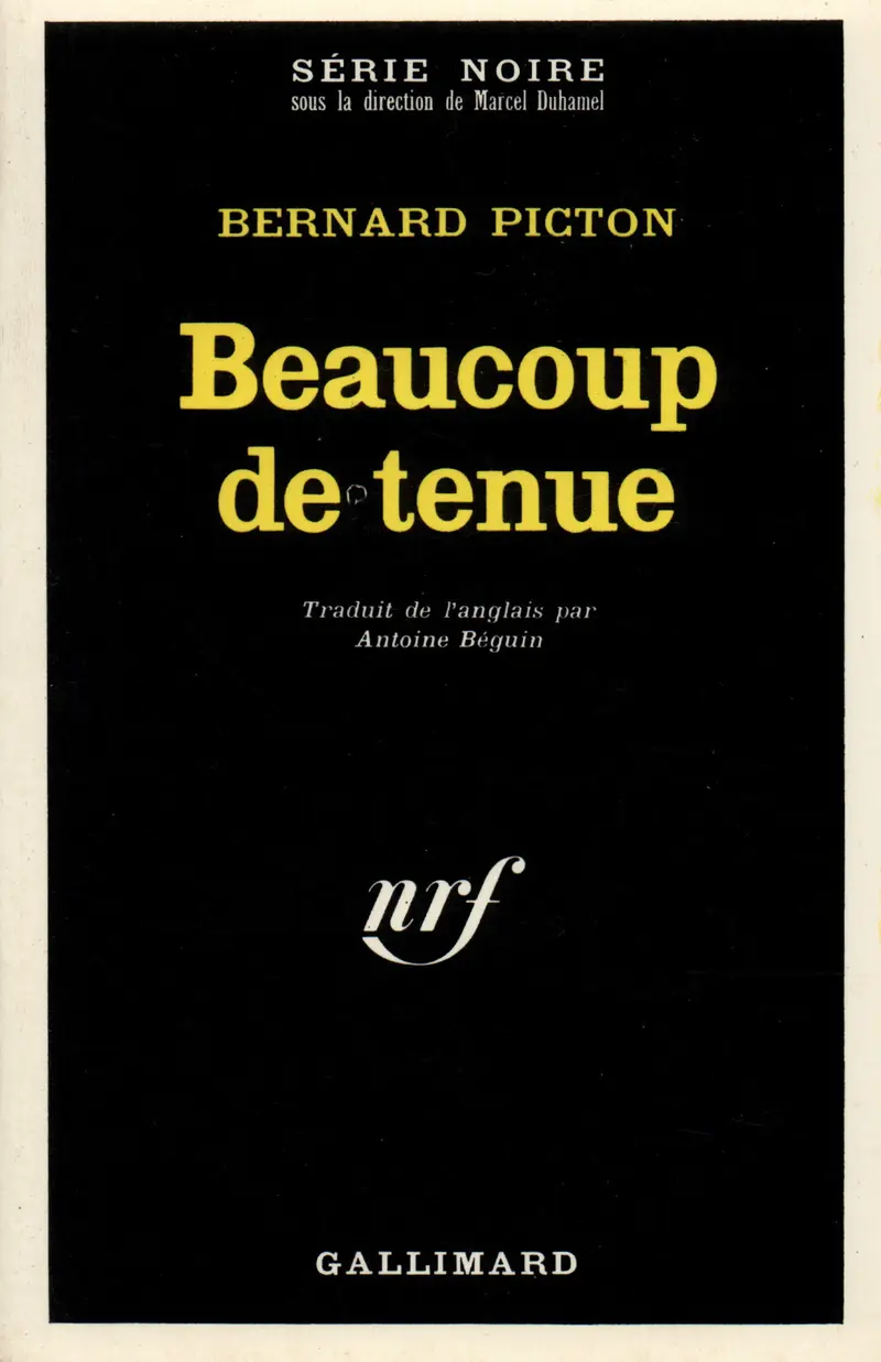 Beaucoup de tenue - Bernard Picton