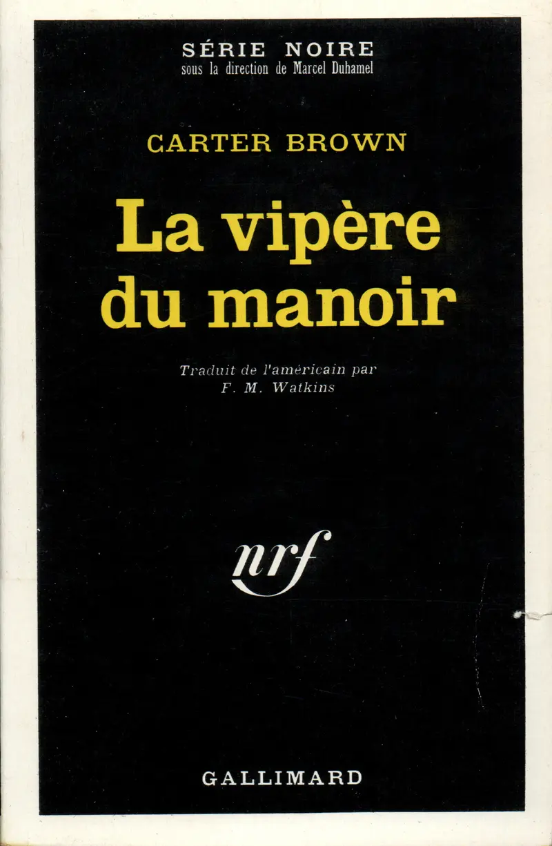 La vipère du manoir - Carter Brown