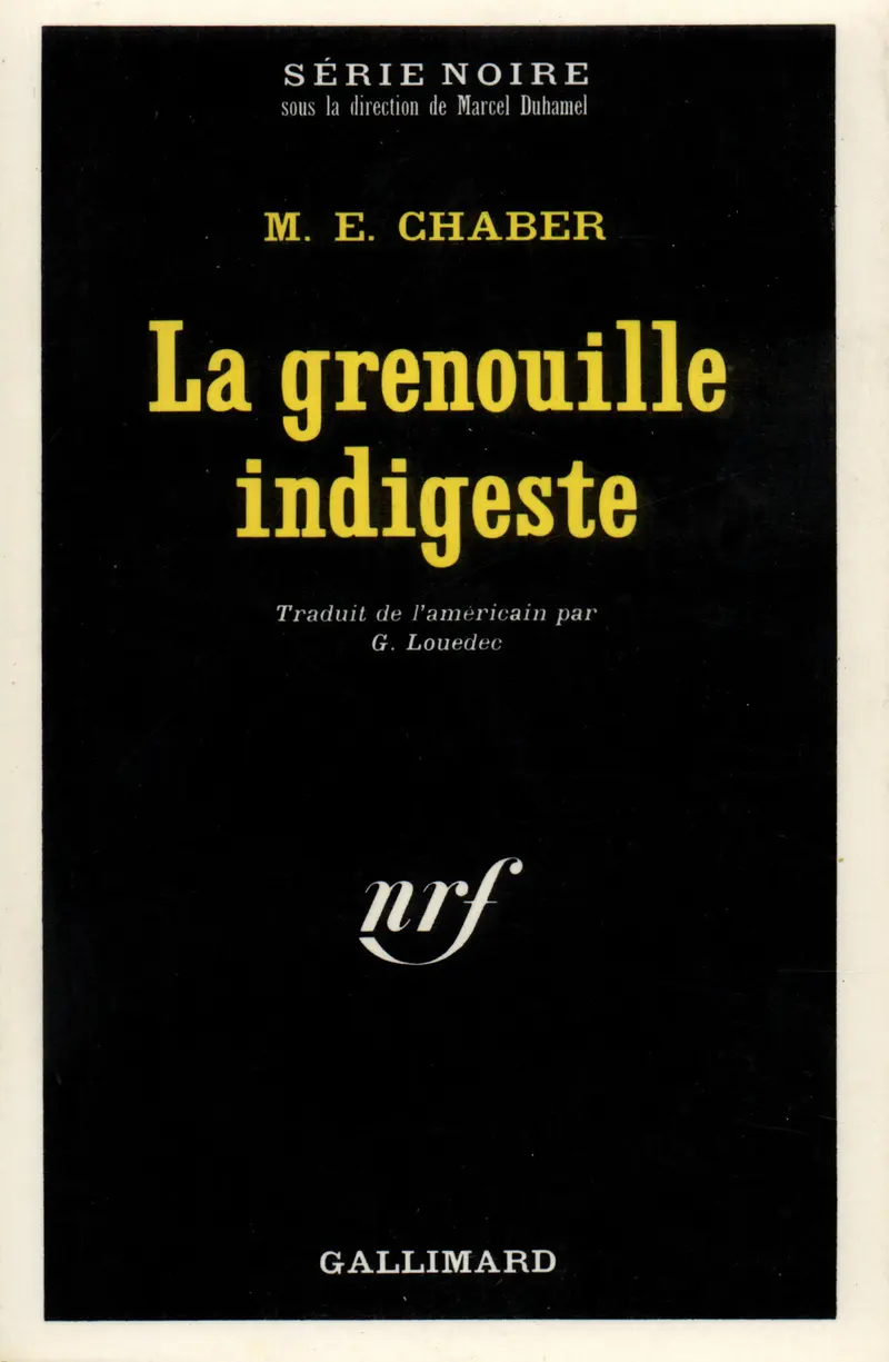 La grenouille indigeste - M.E. Chaber
