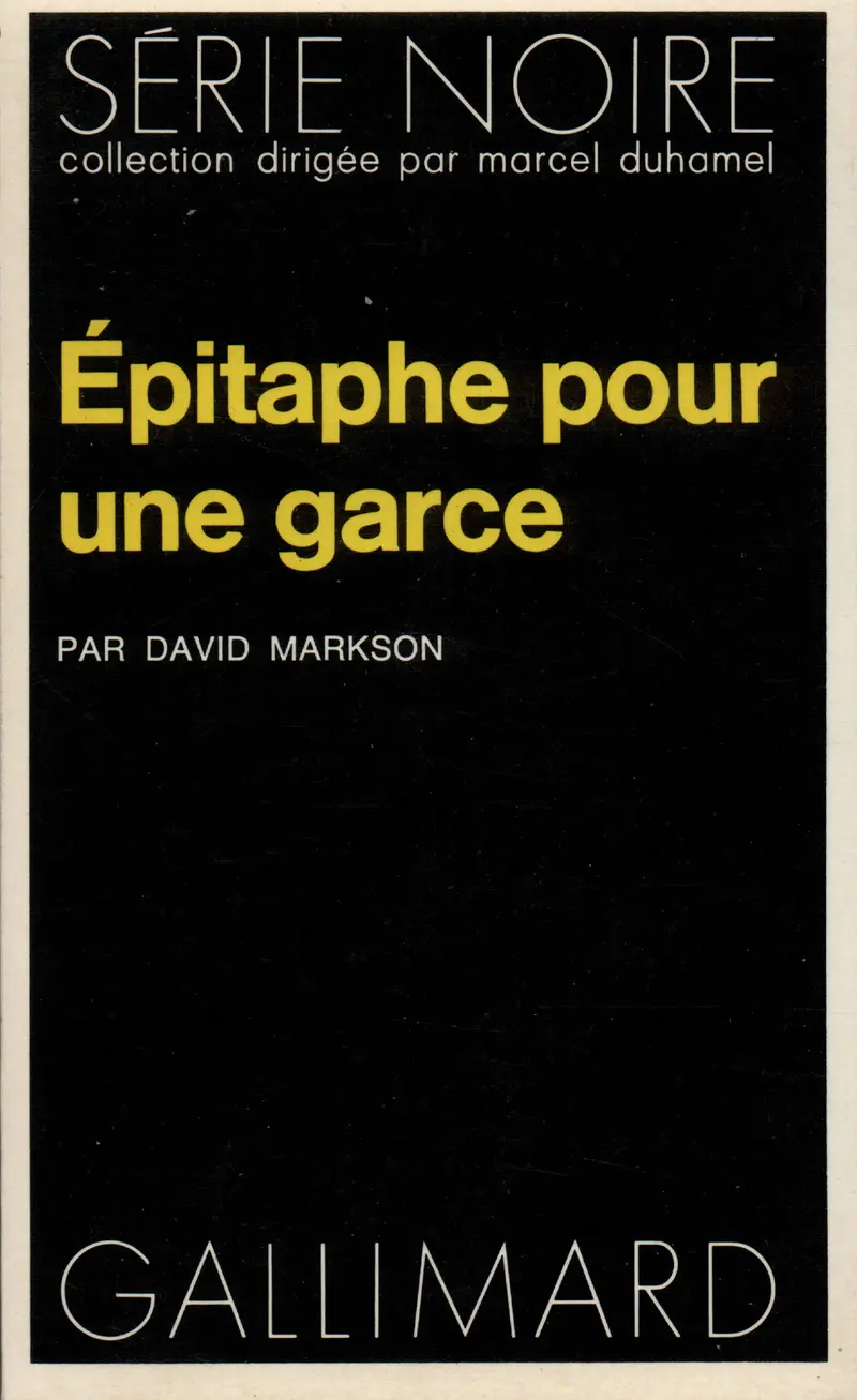 Épitaphe pour une garce - David Markson
