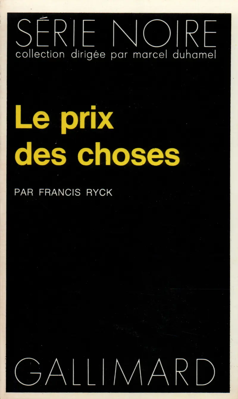 Le Prix des choses - Francis Ryck