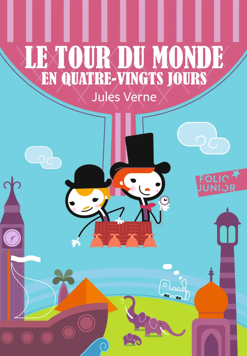 Le tour du monde en quatre-vingts jours - L. Benett - Jules Verne - C. de Neuville - Oxo la Terre