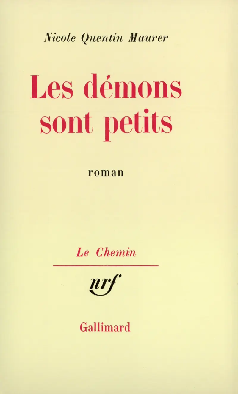 Les démons sont petits - Nicole Quentin Maurer