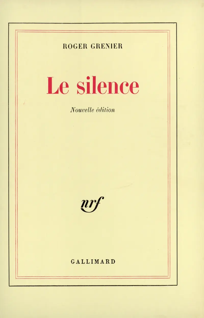 Le Silence - Roger Grenier