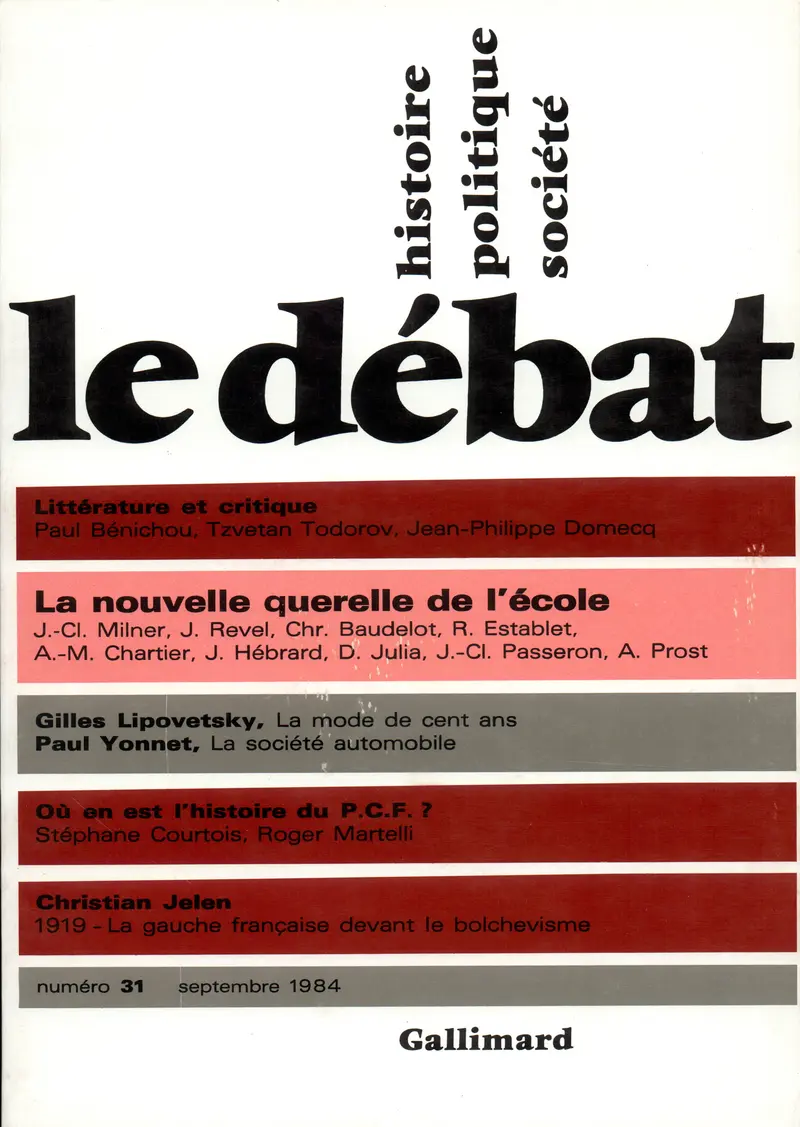 Le Débat - Collectif