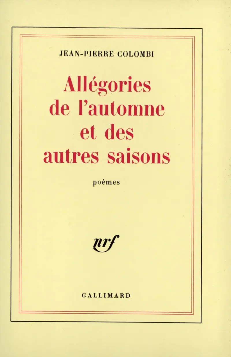 Allégories de l'automne et des autres saisons - Jean-Pierre Colombi