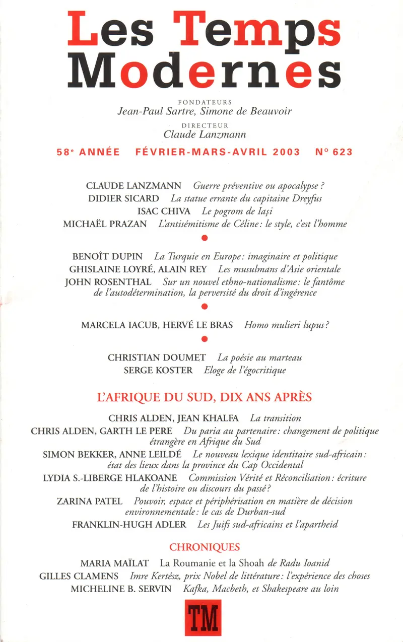 Les Temps Modernes - Collectif