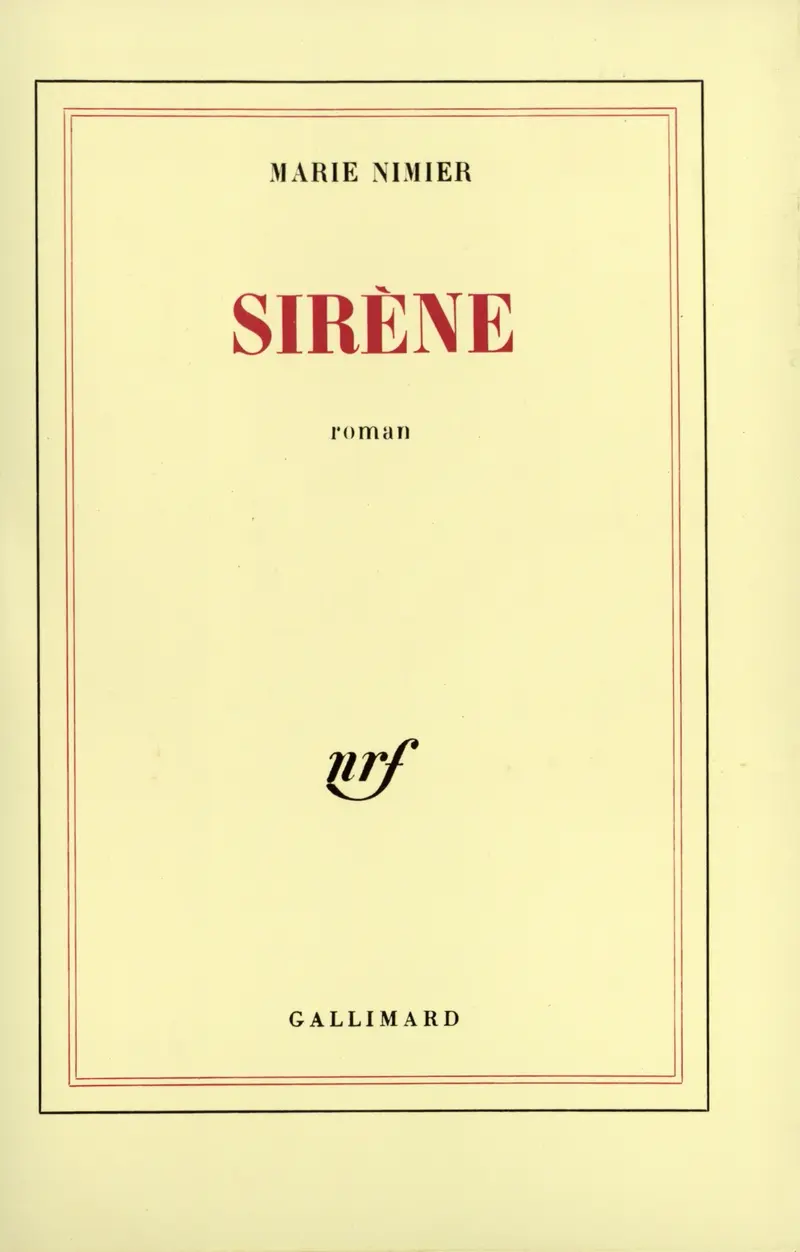 Sirène - Marie Nimier