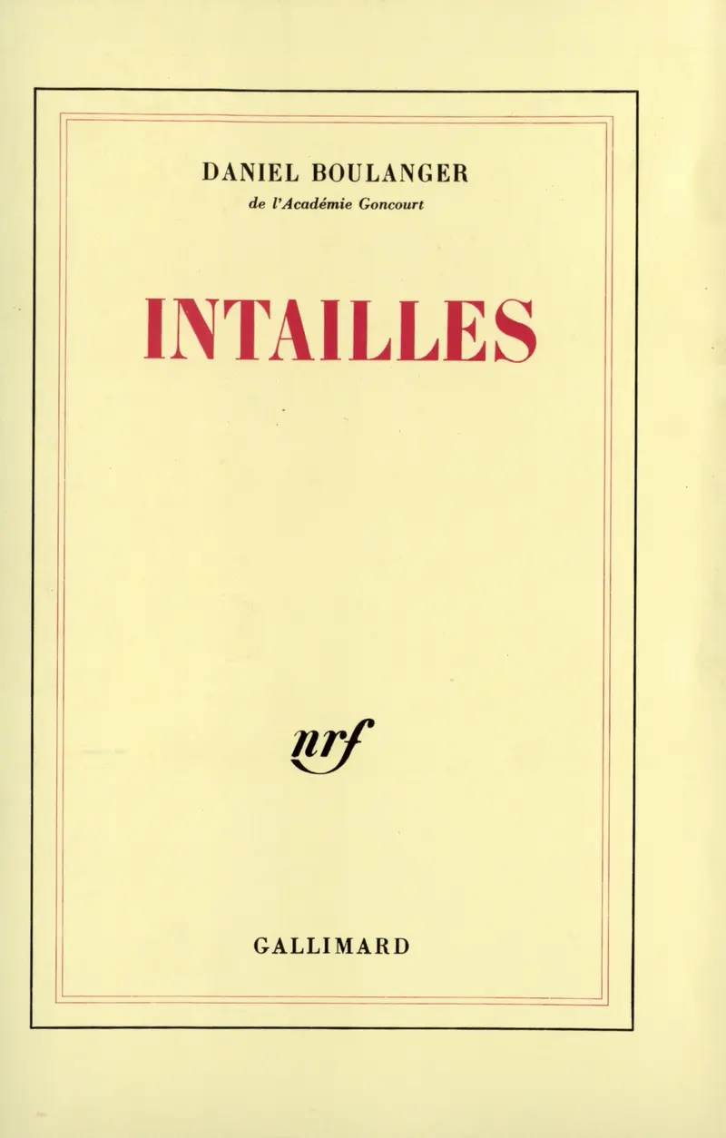 Intailles - Daniel Boulanger