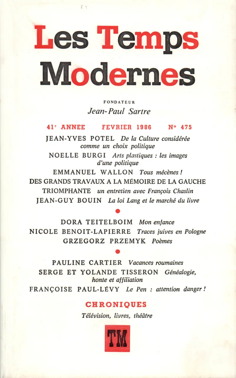 Les Temps Modernes - Collectif
