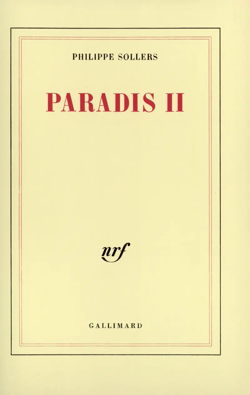 PARADIS 2 - Philippe Sollers