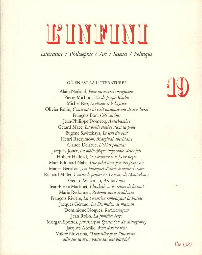 L'Infini - Collectif