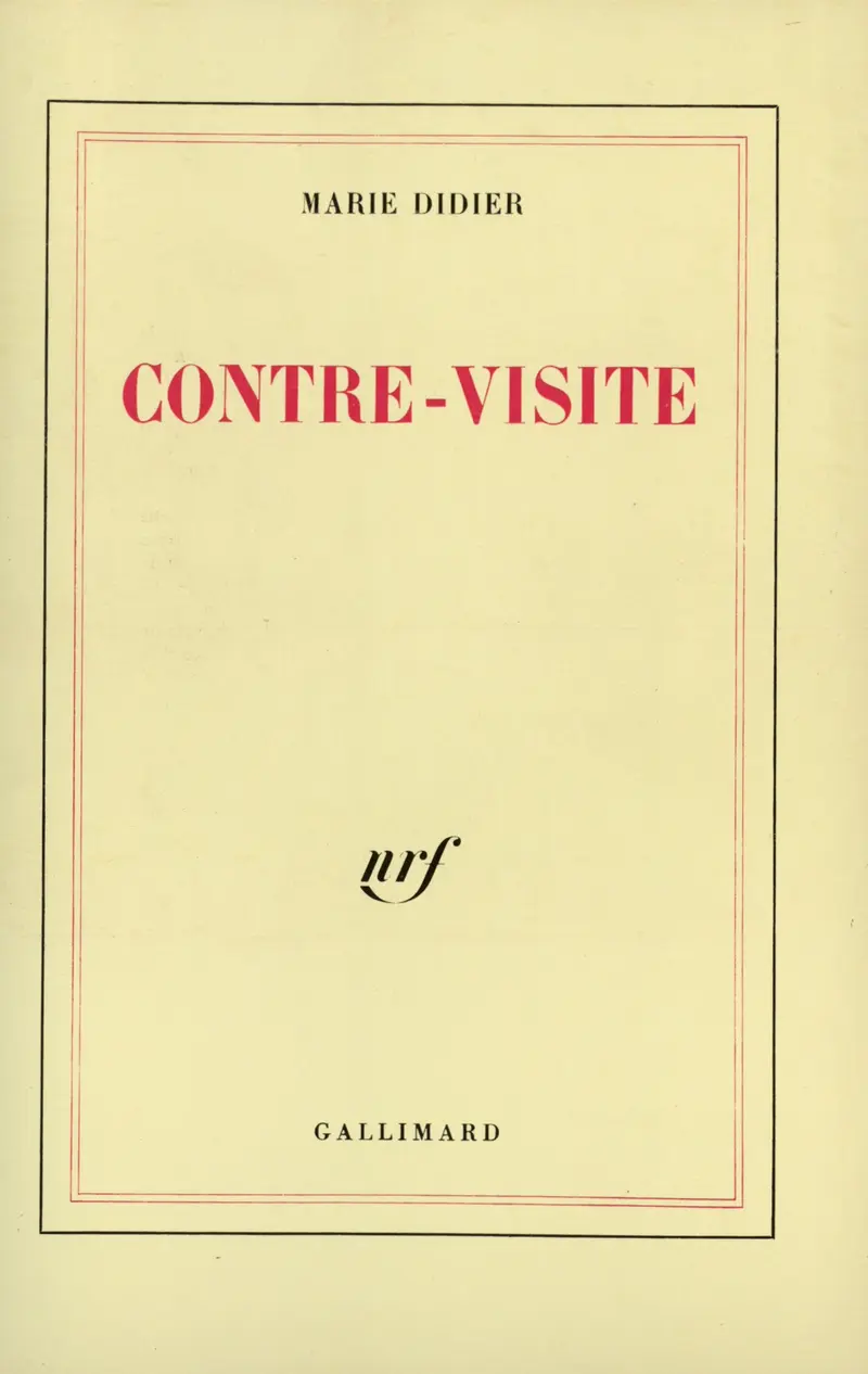 Contre-visite - Marie Didier