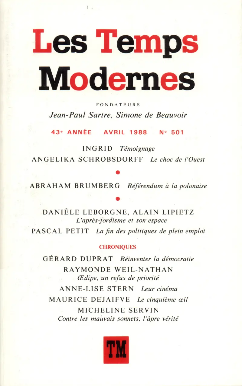 Les Temps Modernes - Collectif
