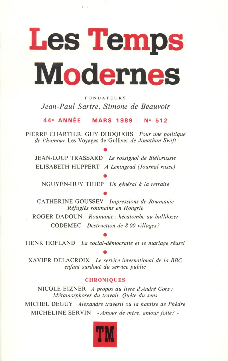 Les Temps Modernes - Collectif