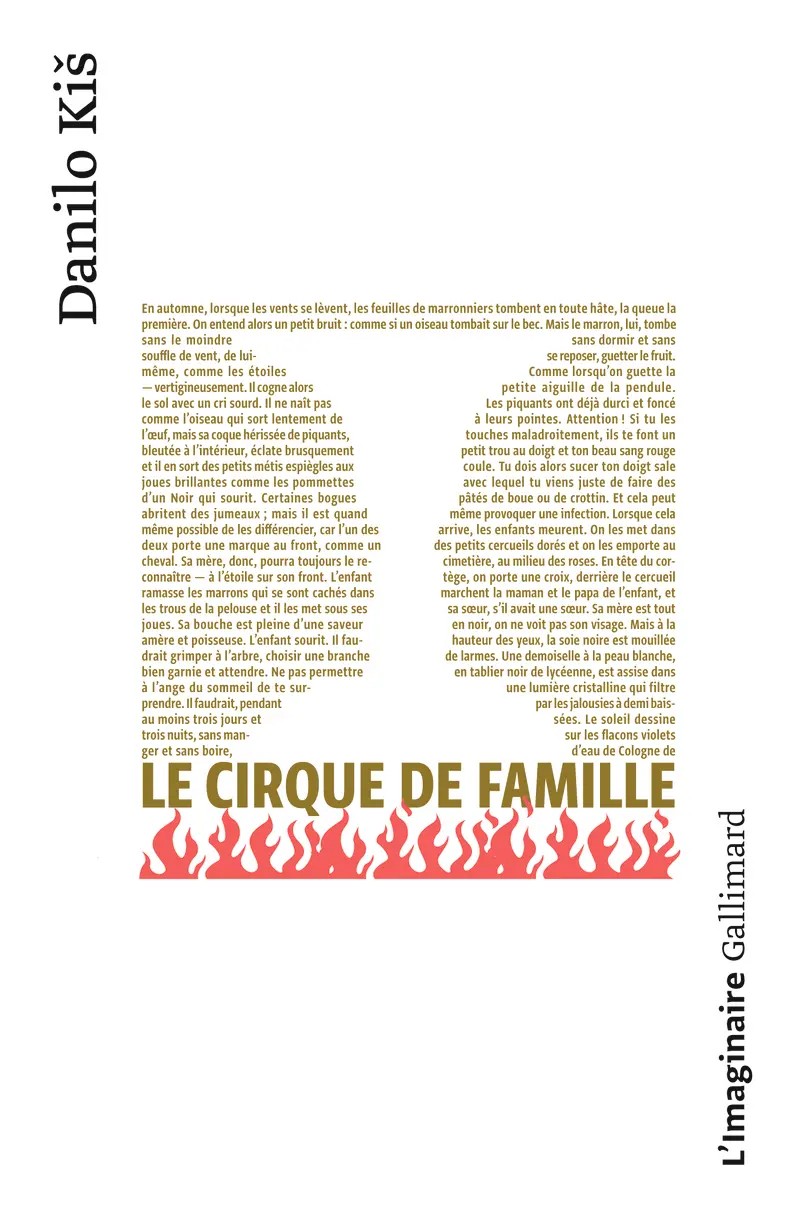Le cirque de famille - Danilo Kiš