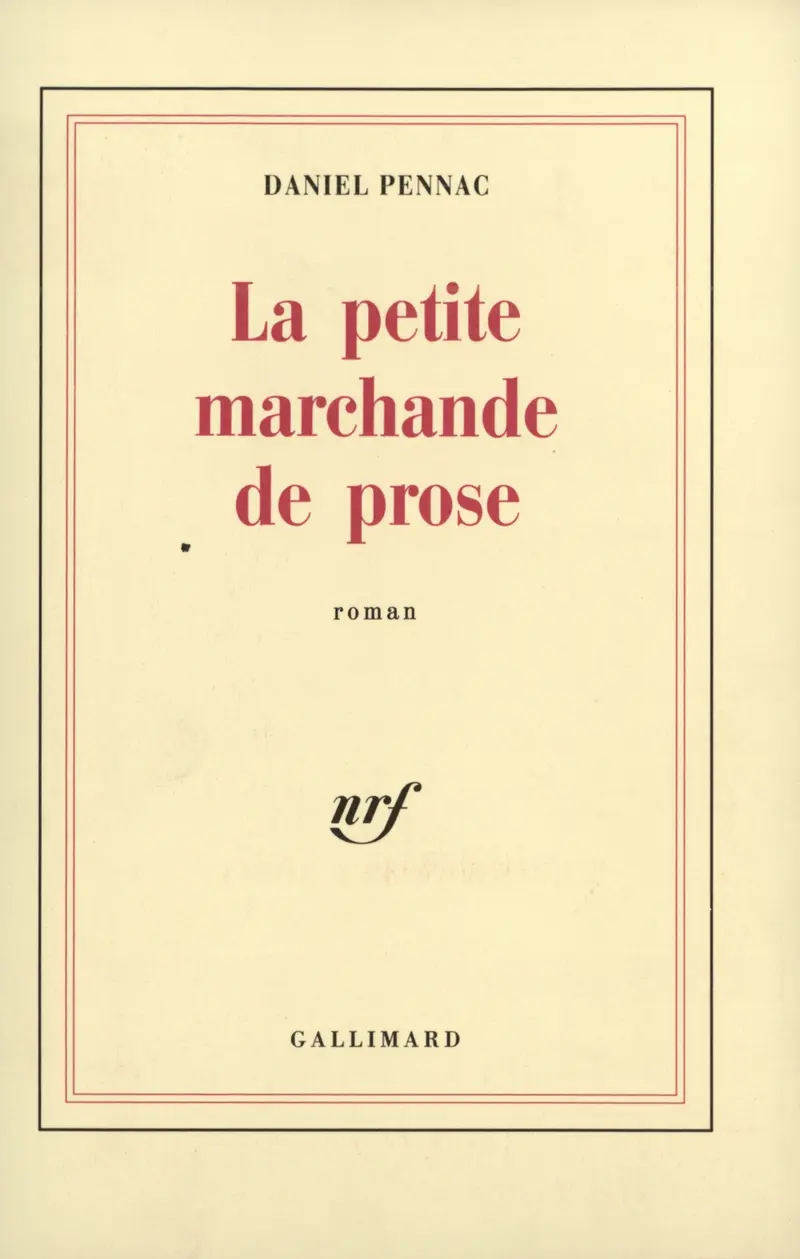 La petite marchande de prose - Daniel Pennac