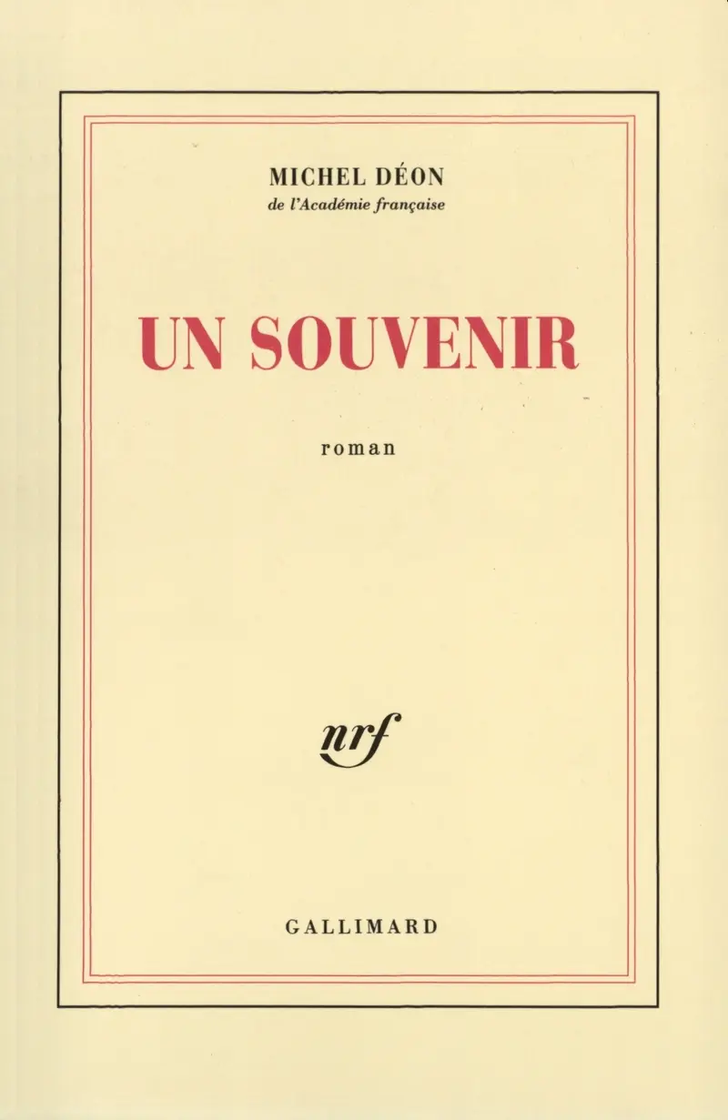 Un Souvenir - Michel Déon