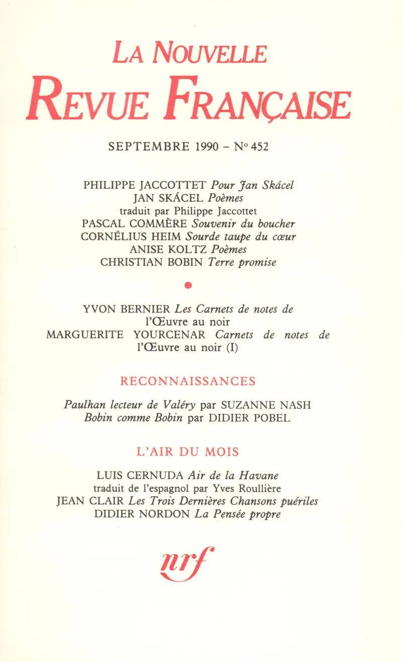 La Nouvelle Revue Française - Collectif