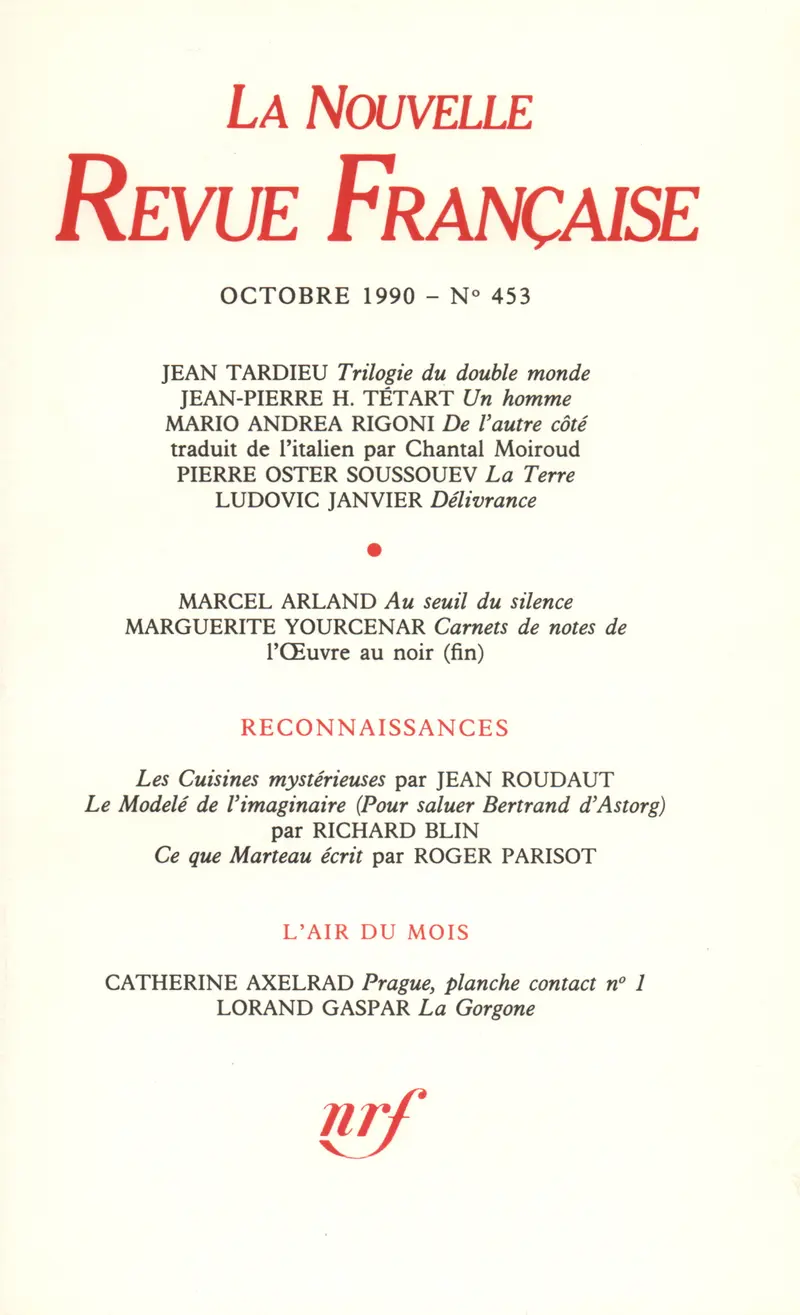 La Nouvelle Revue Française - Collectif