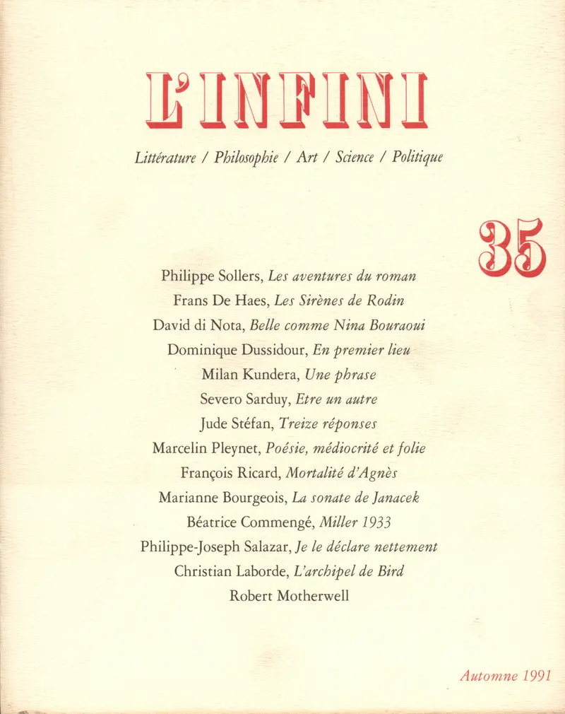 L'Infini - Collectif