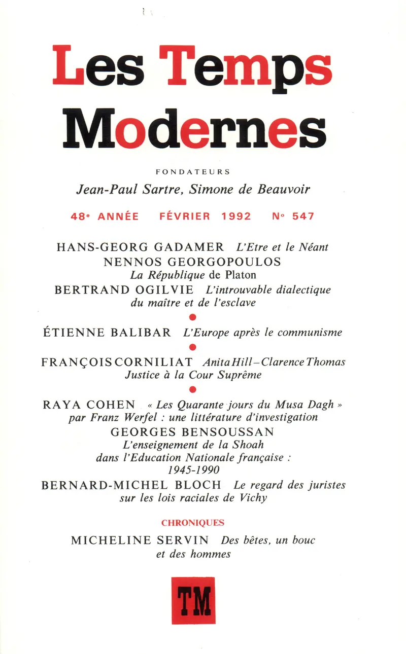 Les Temps Modernes - Collectif