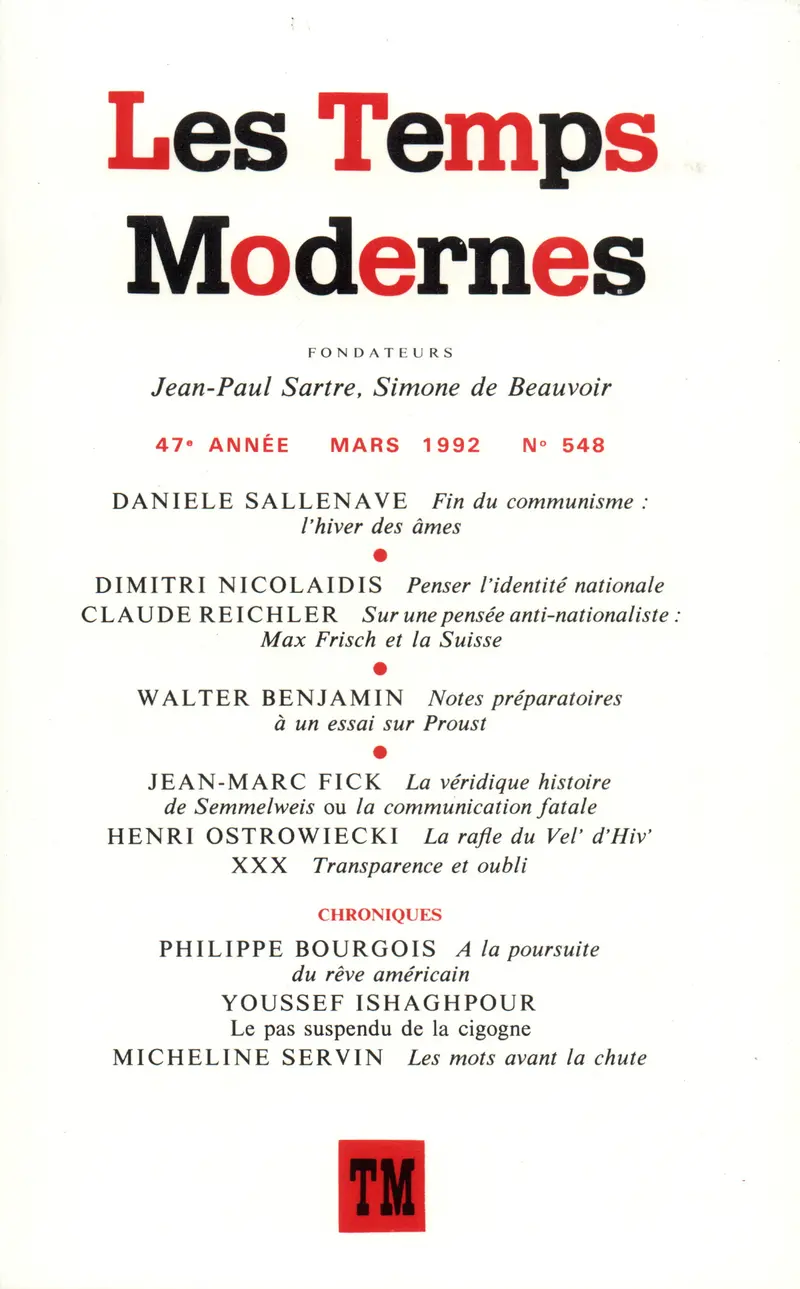 Les Temps Modernes - Collectif