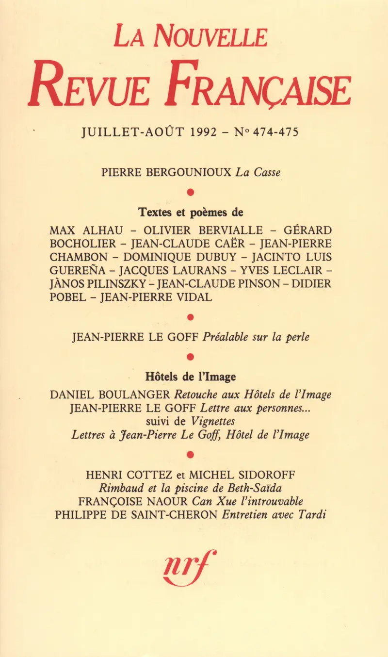 La Nouvelle Revue Française - Collectif