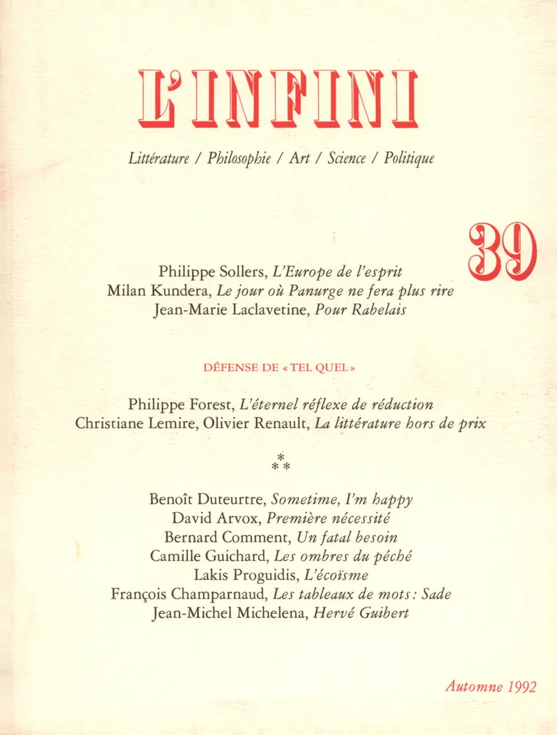 L'Infini - Collectif