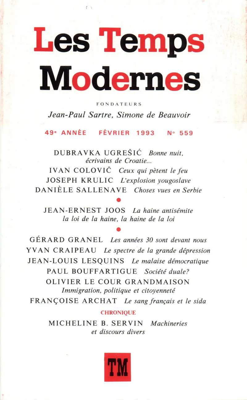 Les Temps Modernes - Collectif