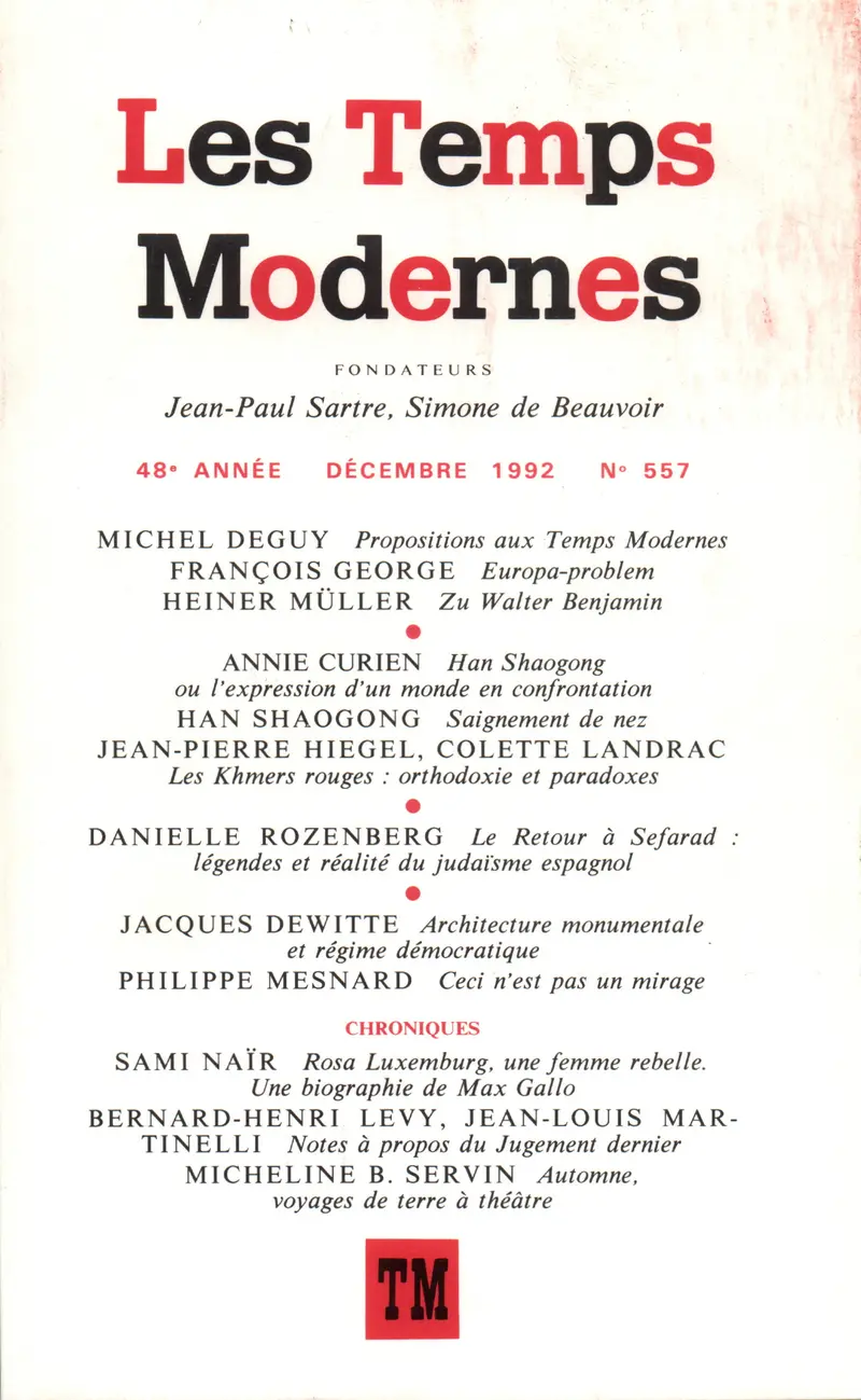 Les Temps Modernes - Collectif