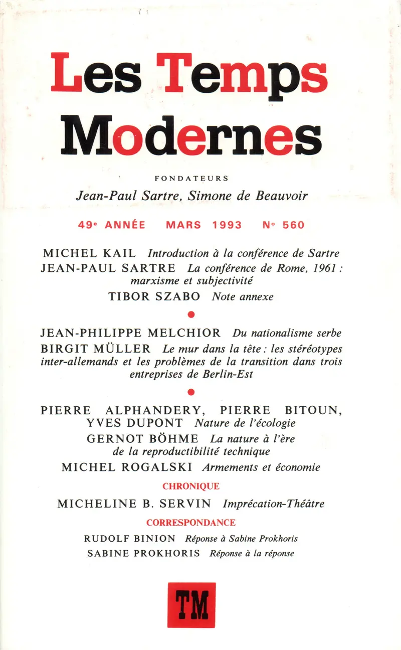 Les Temps modernes - Collectif