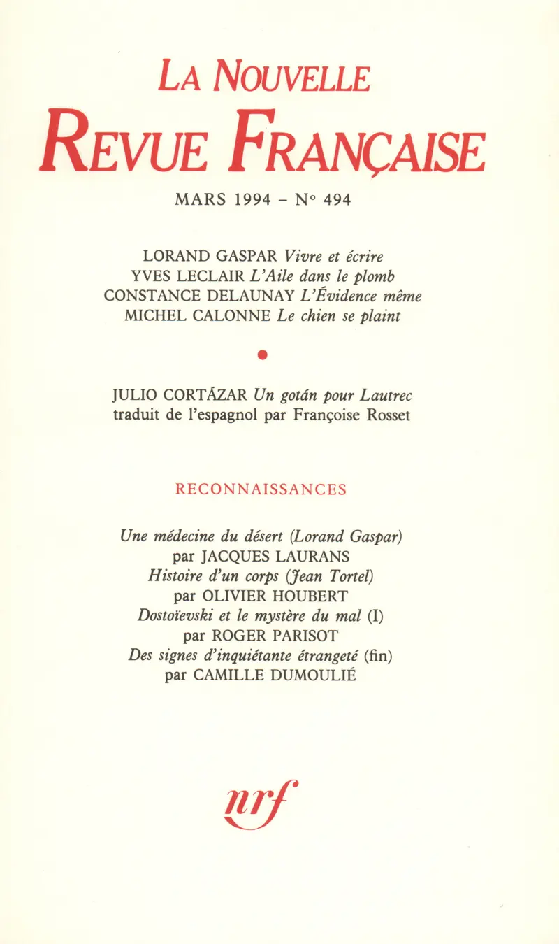 La Nouvelle Revue Française - Collectif
