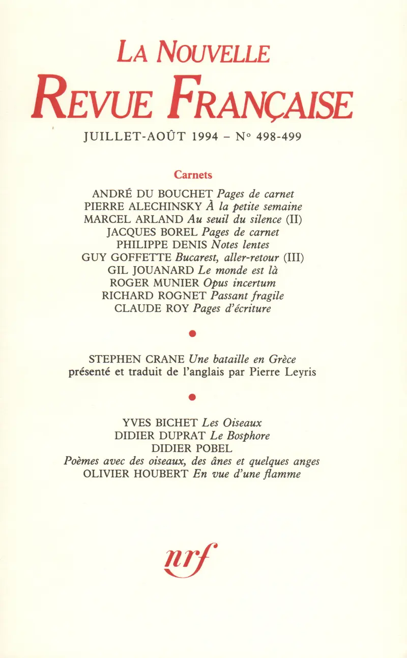 La Nouvelle Revue Française - Collectif