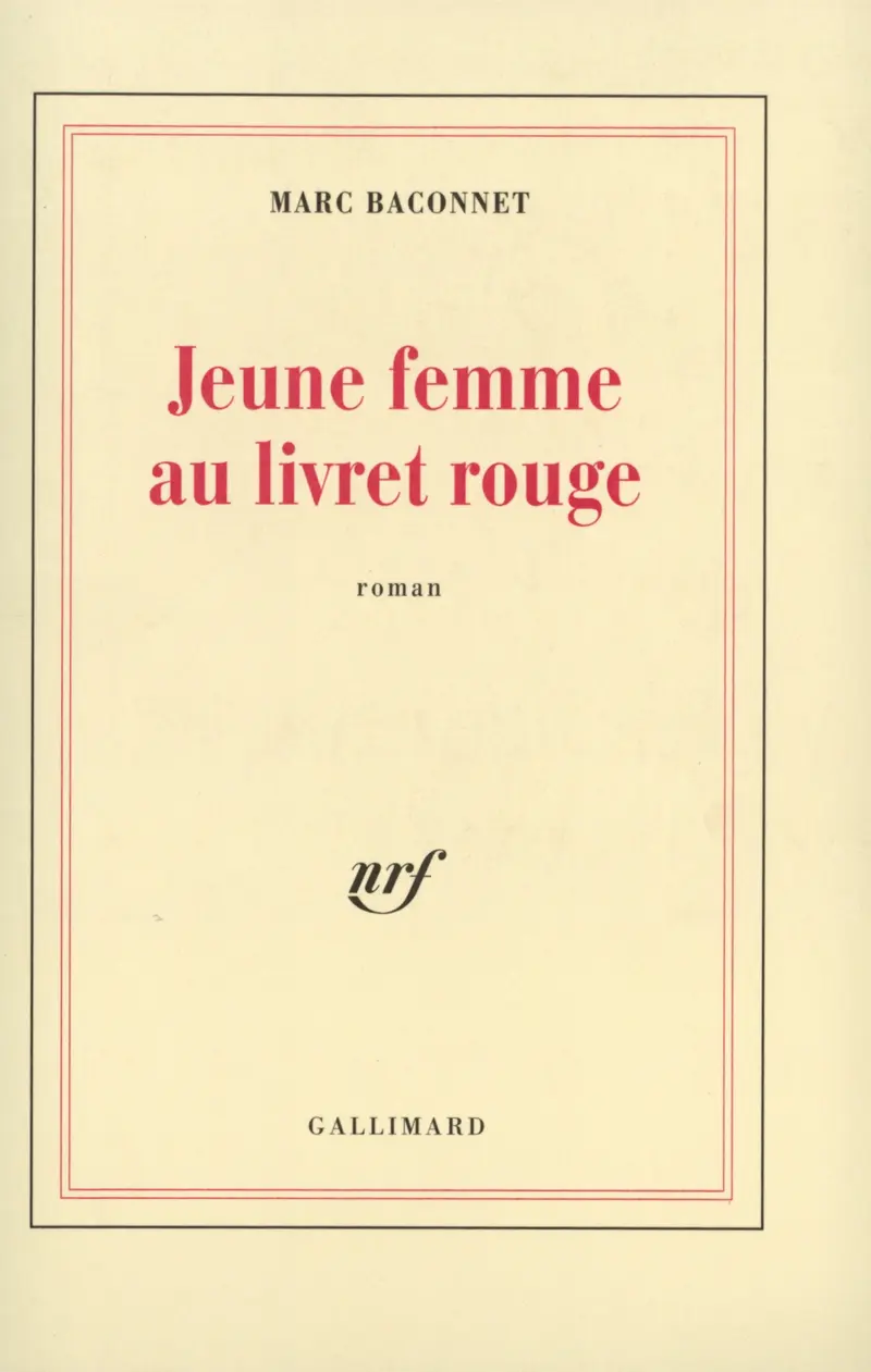 Jeune femme au livret rouge - Marc Baconnet