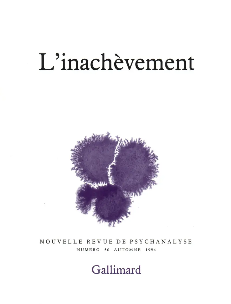 L'Inachèvement - Collectif