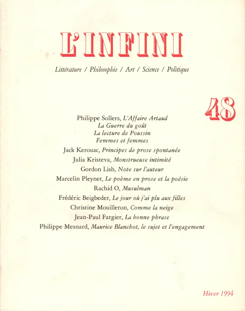 L'Infini - Collectif