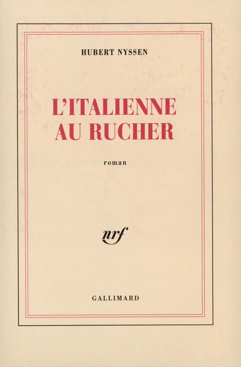 L'Italienne au rucher - Hubert Nyssen