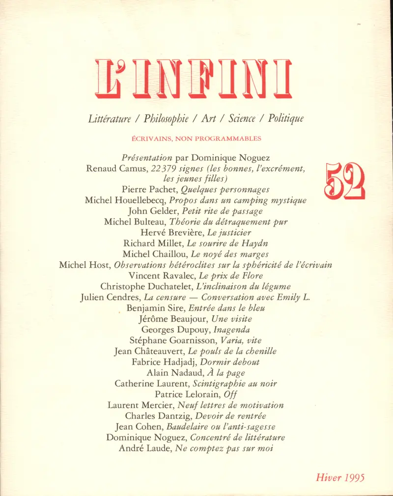 L'Infini - Collectif