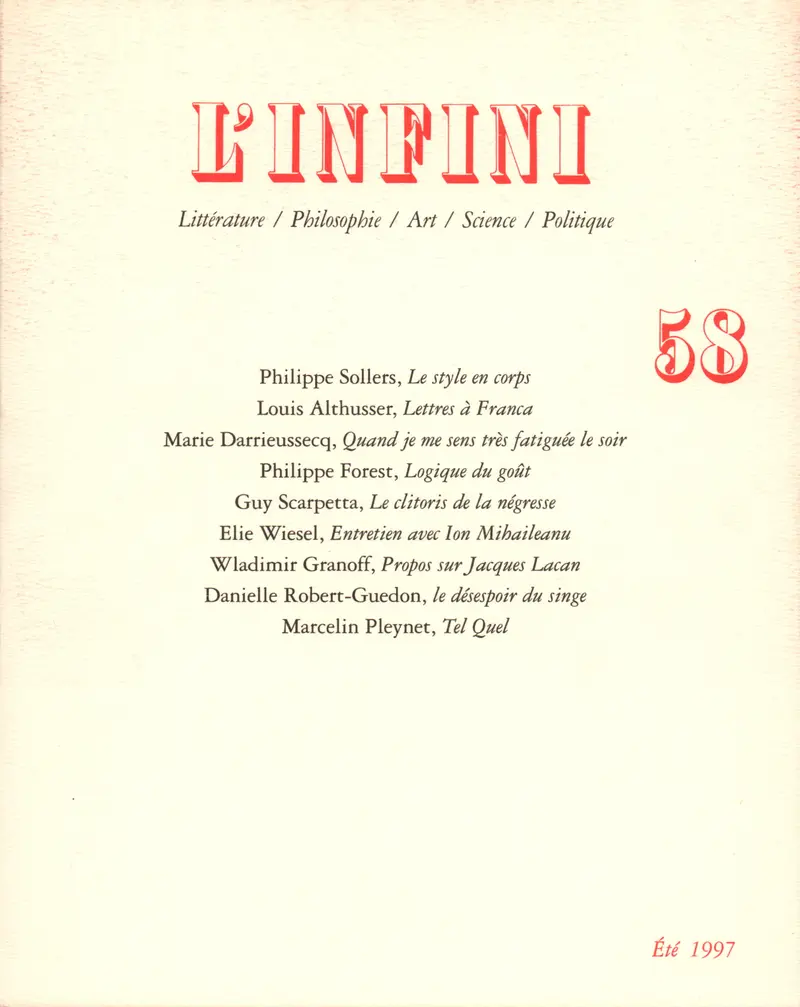 L'Infini - Collectif