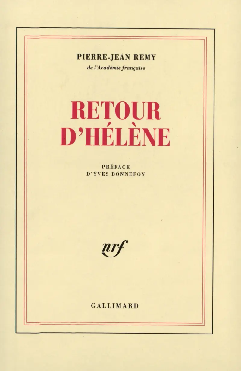 Retour d'Hélène - Pierre-Jean Remy