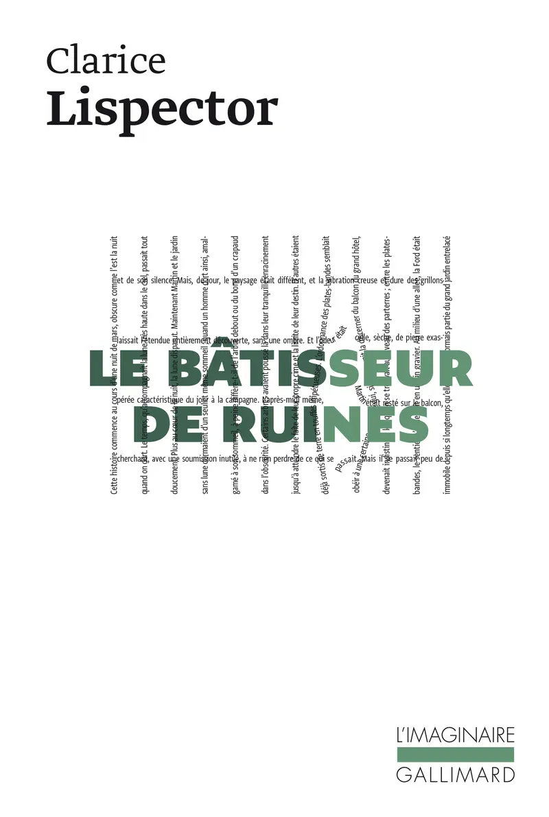 Le Bâtisseur de ruines - Clarice Lispector