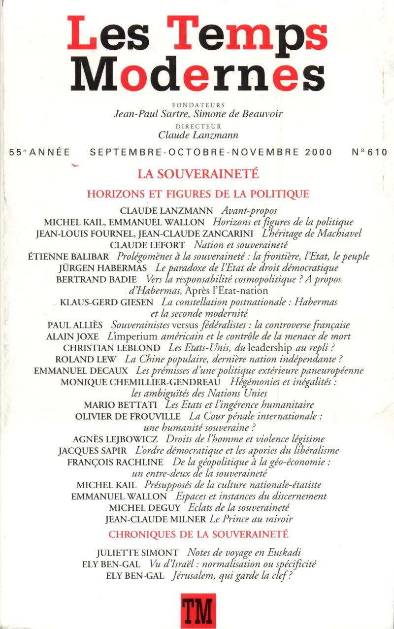 Les Temps Modernes - Collectif
