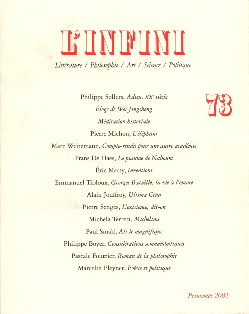 L'Infini - Collectif