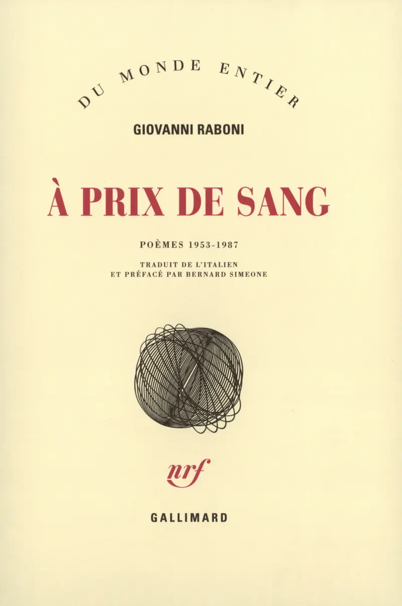 À prix de sang - Giovanni Raboni